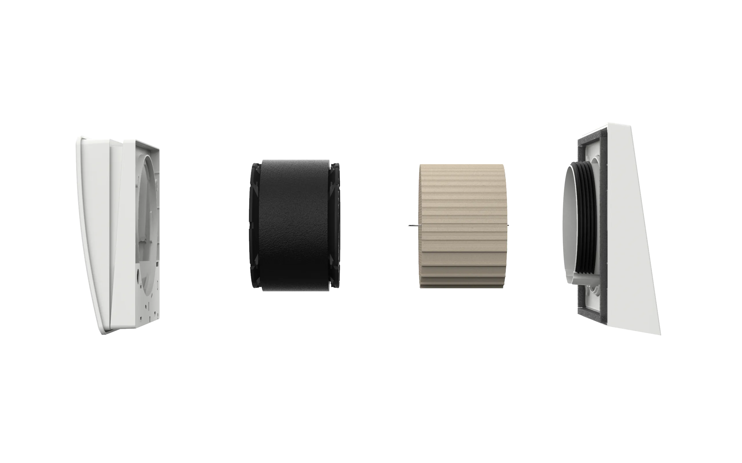 Bosch Vent 3000 D V3000D 55/K decentralizētais rekuperators – sānskats